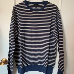 J.Crew Men’s Striped Crew Neck Sweater